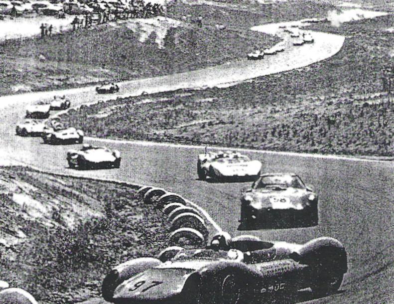 Dave MacDonald in the Carroll Shelby Lang Cooper King Cobra at Riverside International Raceway